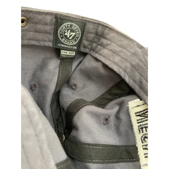 '47 Forty Seven Nesn Fuel Ticket Baseball Cap Hat Gray Curve Bll One Size NWT - Picture 3 of 3